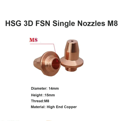 Одиночные сопла HSG 3D FSN M8 