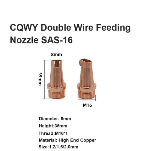 CQWY Двойное сопло подачи проволоки SAS-16