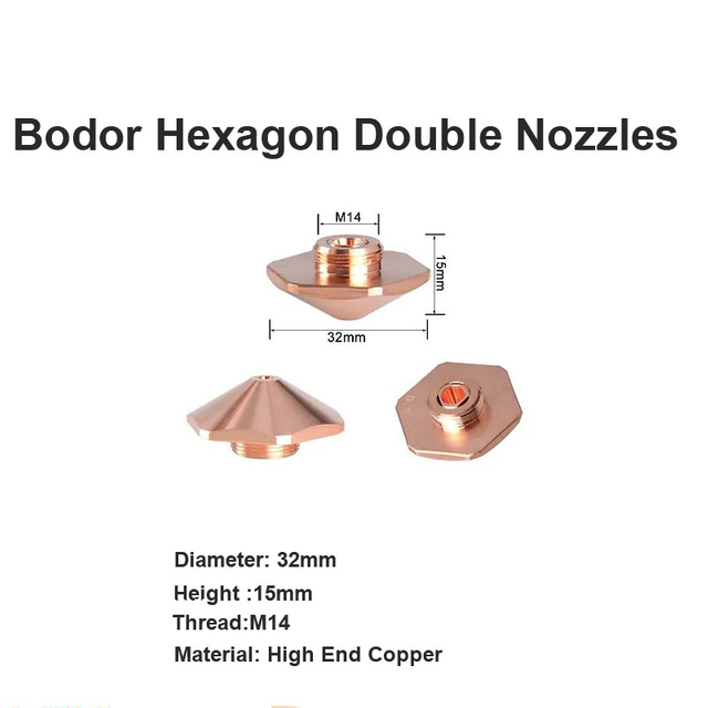 Шестигранные двойные насадки Bodor D32