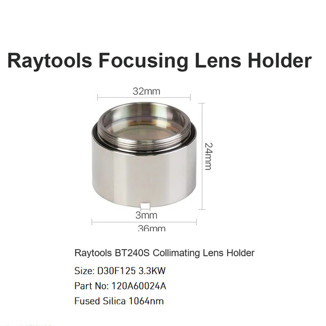 Держатель коллимирующей линзы Raytools BT240S D30 F125 3,3 кВт