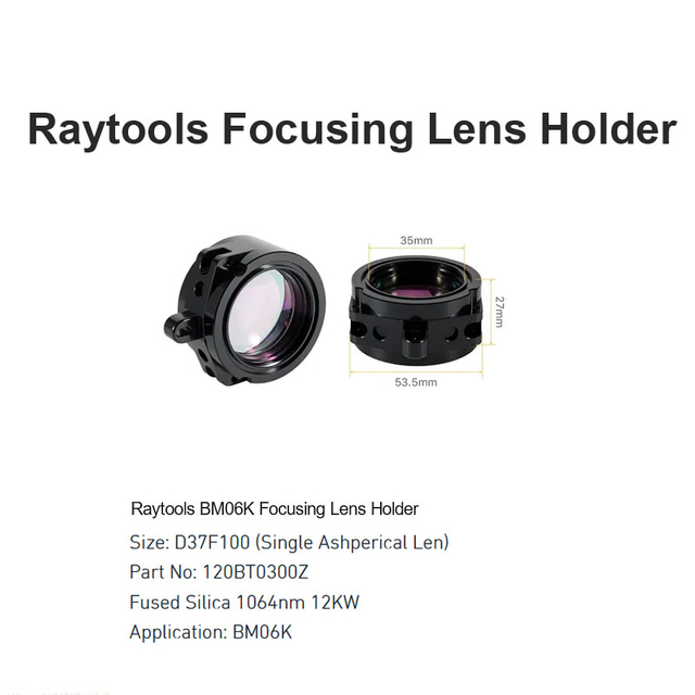 Raytools BM06K Держатель фокусирующей линзы D37 F100