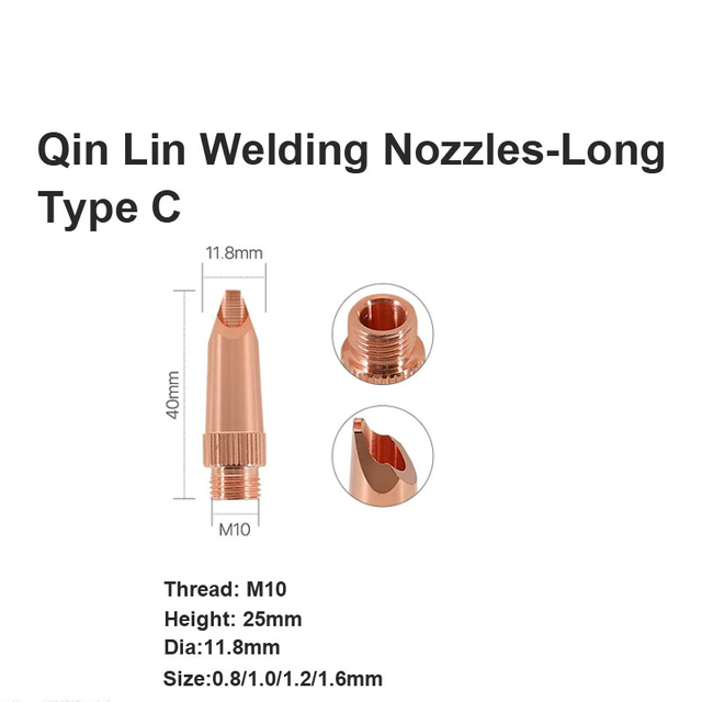 Сварочные насадки Qin Lin, длинные, тип C