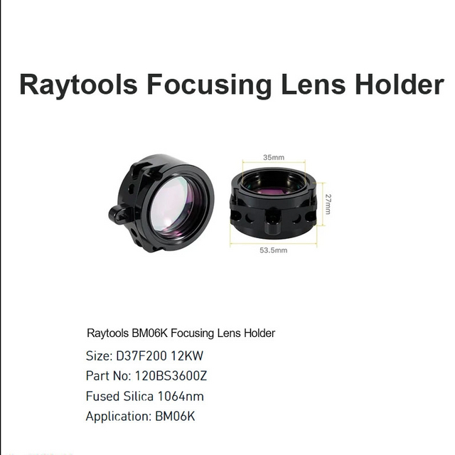 Raytools BM06K Держатель фокусирующей линзы D37 F200 12 кВт