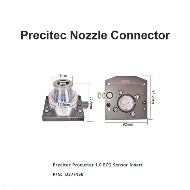 Соединитель сопла Precitec Procutter 1.0 D37 F150 