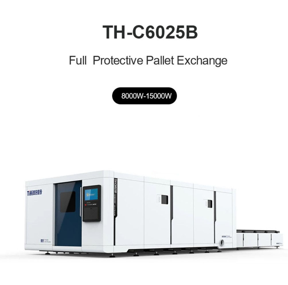 Закрытый станок для лазерной резки с параллельным сменным столом средней мощности. ТХ-C3015B/TH-C4015B/TH-C4020B/TH-C6025B