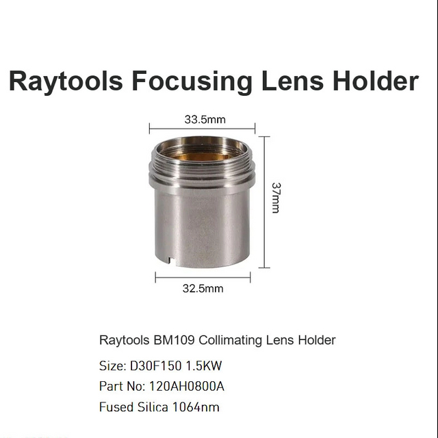 Raytools BM109 Держатель коллимационной линзы D30 F150 1,5 кВт