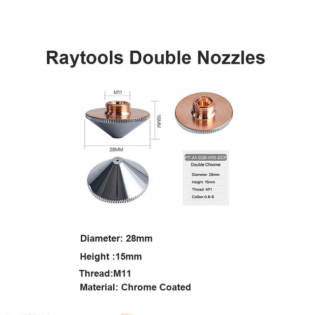 Двойные насадки Raytools PT-A1-D28-H15-DCP