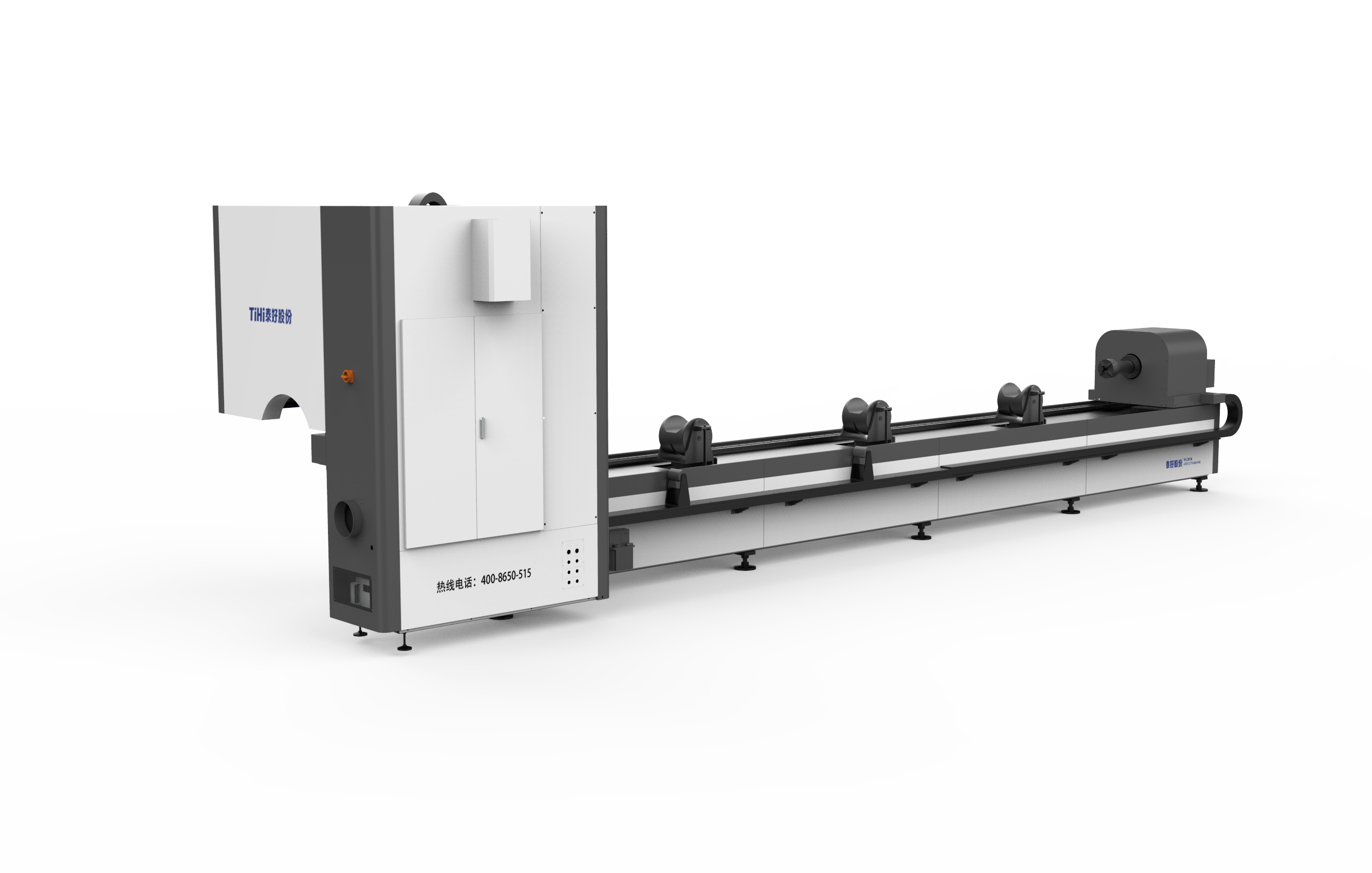 Автоматическая загрузка волоконного лазерного резака с двойным патроном для труб круглого и квадратного сечения