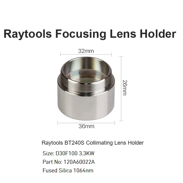 Держатель коллимирующей линзы Raytools BT240S D30 F100 3,3 кВт