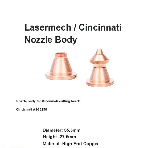 Корпус сопла Lasermech и Cincinnati