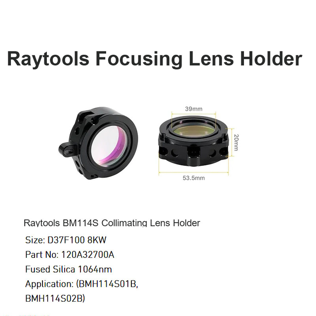 Raytools BM114S Держатель коллимирующей линзы D37 F100 8KW