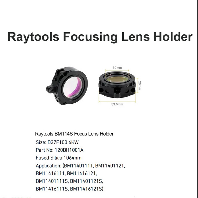 Raytools BM114S Держатель фокусирующей линзы D37 F100 6 кВт