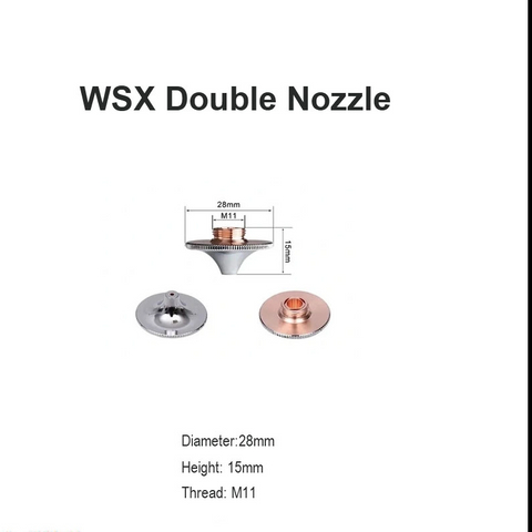 Двойные насадки WSX D28мм H15мм