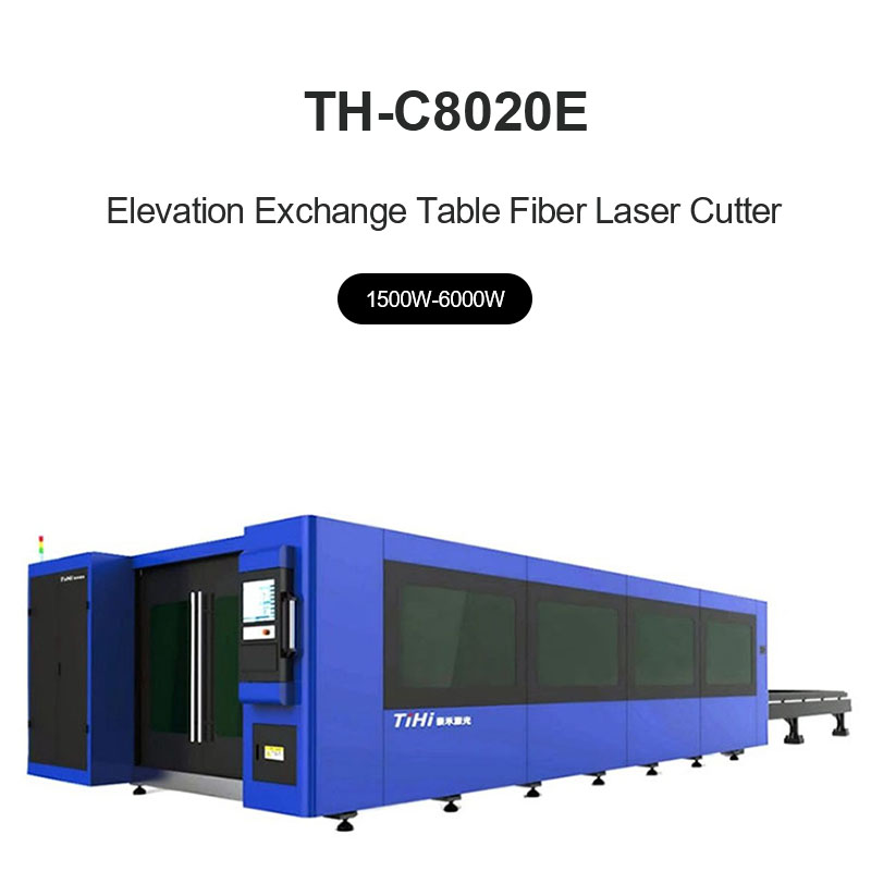 Станок для лазерной резки с оптоволоконным столом для смены высот