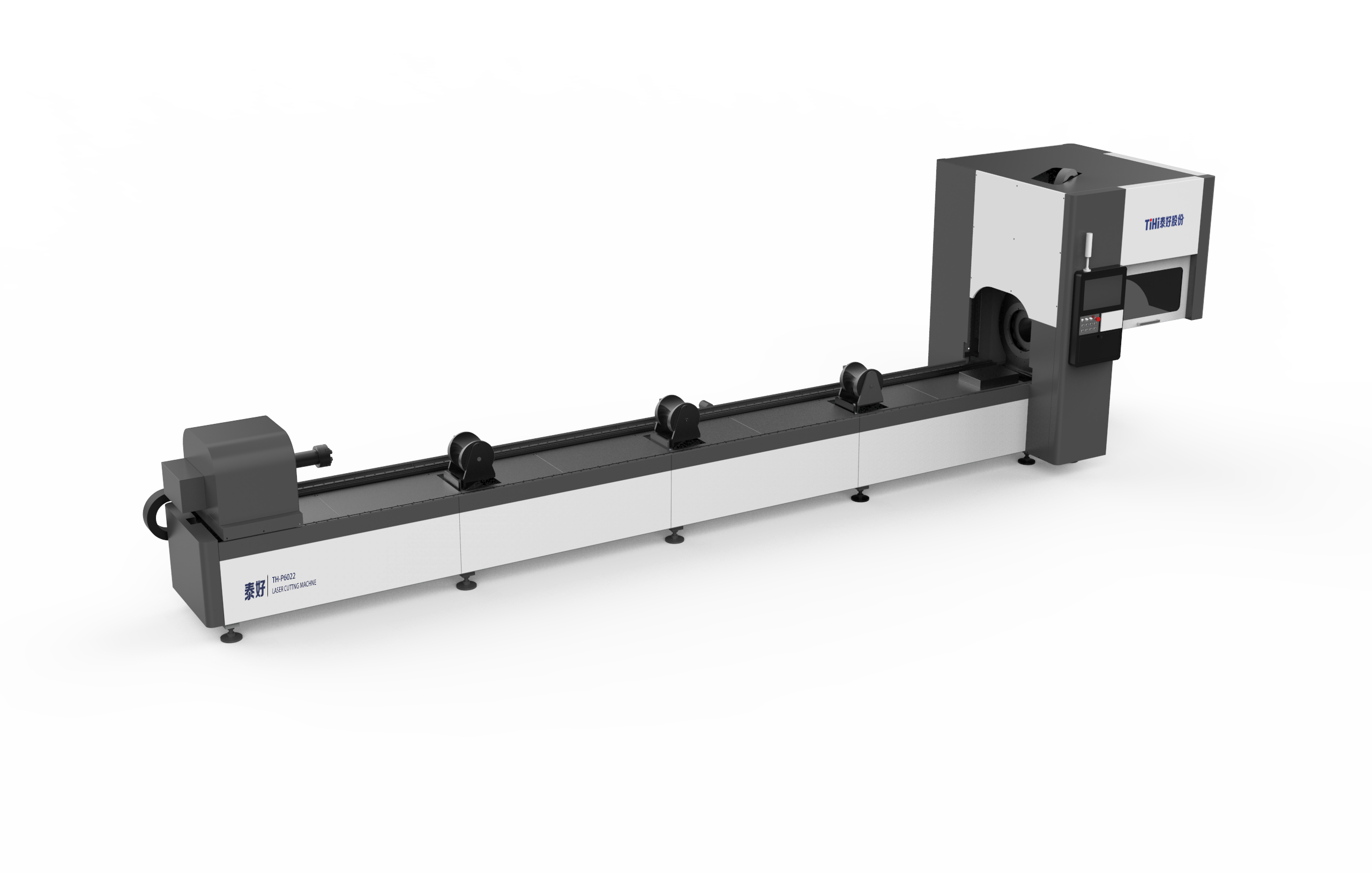 Автоматическая загрузка волоконного лазерного резака с двойным патроном для труб круглого и квадратного сечения