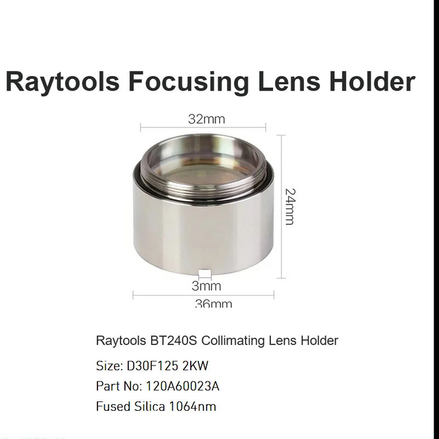 Держатель коллимирующей линзы Raytools BT240S D30 F125 2 кВт