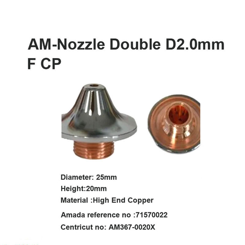 AM-Сопло двойное D2,0 мм F CP
