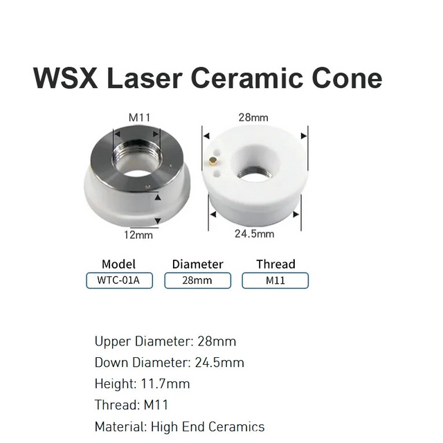Лазерный керамический конус WSX D19,5 мм