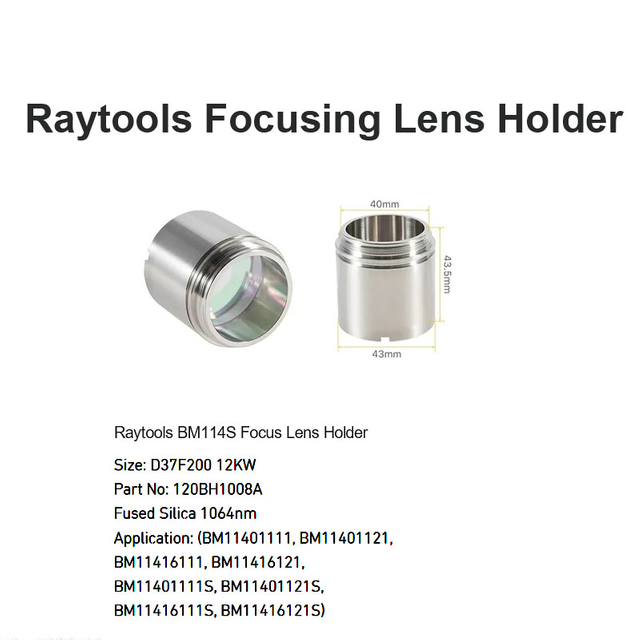 Raytools BM114S Держатель фокусирующей линзы D37 F200 12 кВт