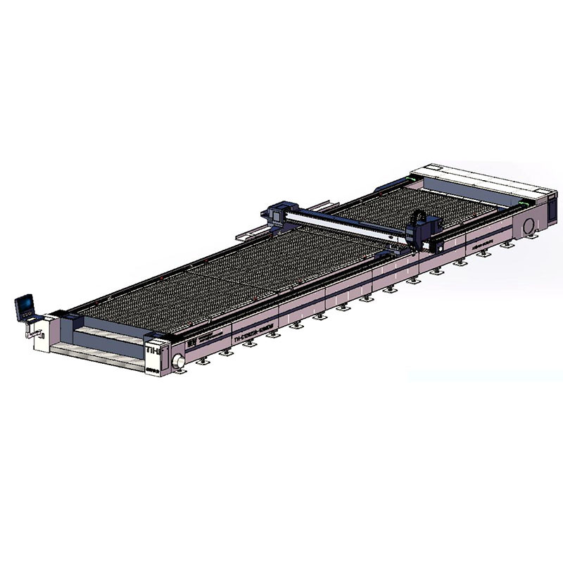 Широкоформатный заземляющий рельс открытого типа Станок для лазерной резки TH-C12025A